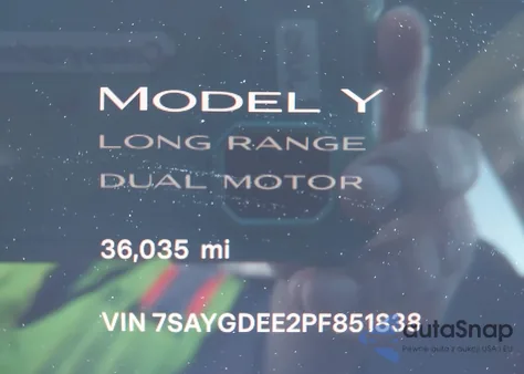 2023 Tesla Model Y Awd/Long Range Dual Motor All-Wheel Drive from USA, damaged, VIN 7SAYGDEE2PF851838
